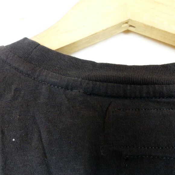 Superdry Black Label T-Shirt Women US 6 Black Out Graphic Logo Short Sleeve Moto - Picture 11 of 16